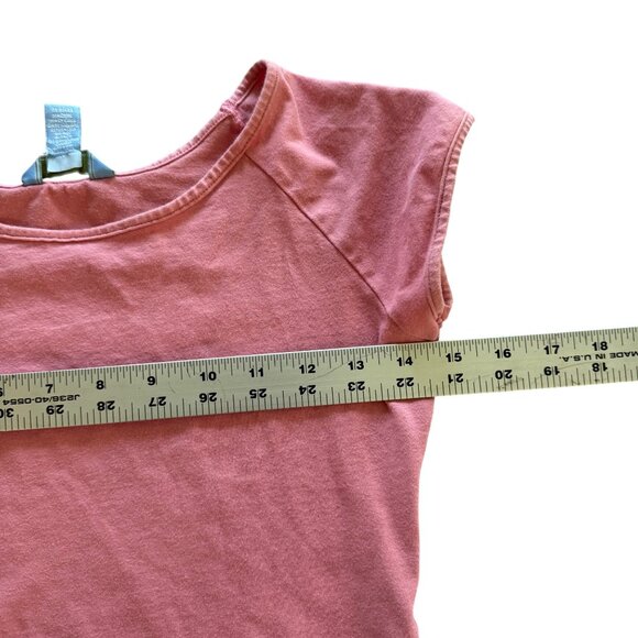 Vintage Horny Toad Womens XS Pink Cap Sleeve Stretch Tshirt Raglan Style - Picture 6 of 7